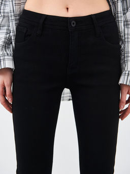 Утепленные женские джинсы зауженного кроя на флисе - Mossmore фото 25