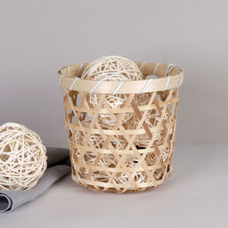 Корзина плетенная 15см , без ручек арт. GN295-36 (717256)