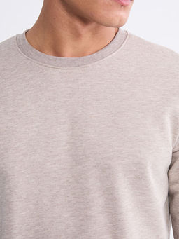 Bisiklet Yaka Erkek Kal?n Sweatshirt