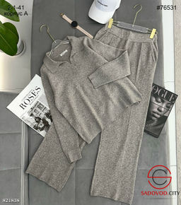 Тёплый костюм двойка трикотажный с воротником - Bruno фото 5