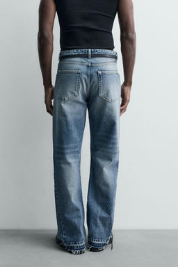 RIPPED FLARE FIT JEANS - Zara фото 6