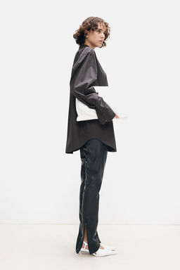 Camisa oversize de popelina - H&m фото 5