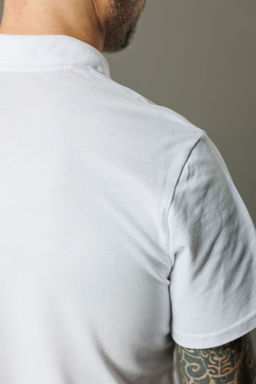 Спортивная футболка-поло 92% хлопок, 8% лайкра