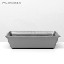 Туалет глубокий с сеткой 36×25×9 см, серый