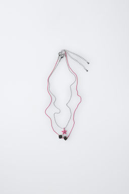 PACK DOS COLLARES DADOS Y ESTRELLA / Plata