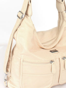 Сумка женская искусственная кожа Guecca-8615 (рюкзак-change), 2отд, бежевый SALE 243867 - Adelia фото 9