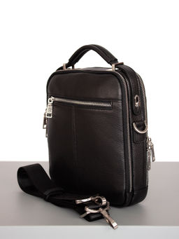 LACCOMA сумка 3765-4-черный натуральная кожа