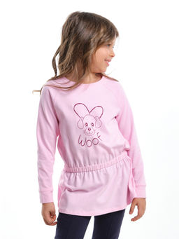 Футболка для девочки UD 3814 розовый