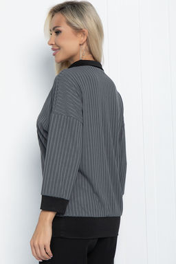 Блуза Ритм (серая) Б11274 - Lt collection фото 2