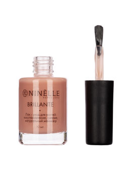 Лак-уход для ногтей: восстановление, сияние, естественный маникюр Brillante, 209 нюдовый - Ninelle фото 4