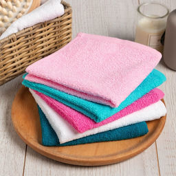 Набор махровых салфеток Believe in magic 30х30 см -5шт, 100% хл, 340гр/м2 - Этель фото 2