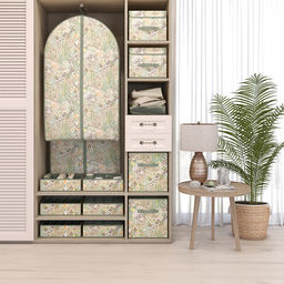 Кофр подвесной для хранения, 4 секции, 30*30*84 см, BOHO, шт - Valiant фото 3