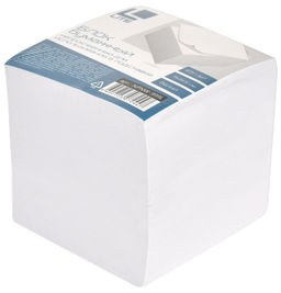 Блок для записей непроклеенный LITE КУБ 90х90х90 мм, 65 г/м2, белый (белизна 92%)