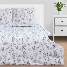 Постельное бельё Этель 2 сп Стрекозы 175*215 см, 200*220 см, 70*70 см -2 шт, бязь фото 8