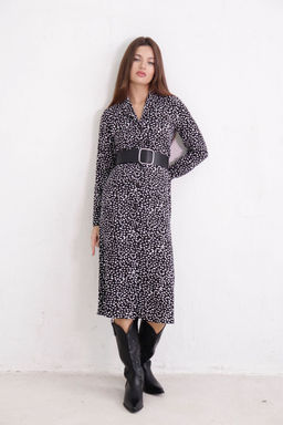 Платье-рубашка с английским воротником принт - Martichelli фото 84