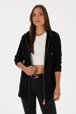 Kad_n Siyah Basic Sweatshirt Sepette S_rpriz _ndirim