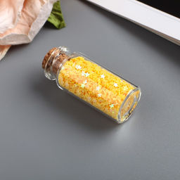 Глиттер в баночке с пробкой «Яркие звёздочки», (набор 6 шт.) 6 г=1 баночка, 13×5 см