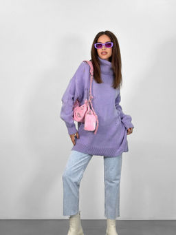 Свитер Джун (лавандовый) Турция - Nadi bordo фото 2