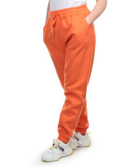 M049 ORANGE Брюки спортивные женские на флисе (100% хлопок) 7986 - Fashion фото 3
