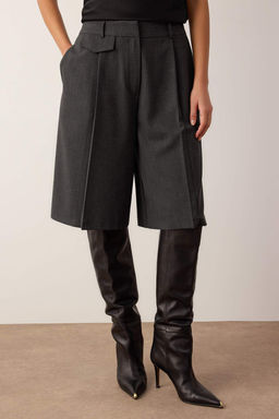 Antrasit Uzun Kumas Sort & Bermuda TWOAW26SR00052 - Trendyolmilla фото 7