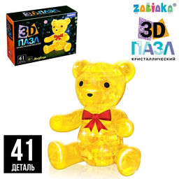 3D пазл Мишка, кристаллический, 41 деталь, цвета МИКС - Zabiaka фото 6
