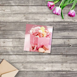 Цена за 20 шт. Мини‒открытка «Поздравляю», 7×7 см