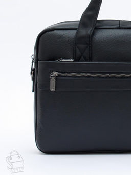 Портфель мужской кожаный 11011Z black Zinimsk
