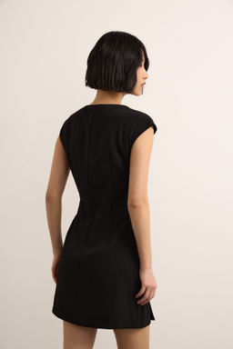 Платье приталенное из костюмной ткани - Mollis фото 4