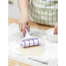 Валик для нарезки теста Доляна Лепота, 12,5?3?19 см, 4 насадки, цвет белый  фото 5