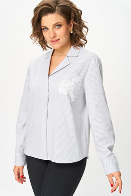 Блуза Svetlana Style 2168 серый/полоска
