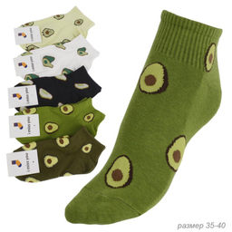 Носки женские р. 35-40 набор 20 штук Авокадо / ZIXIN-11 /уп 20/микс