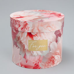 Набор коробок для цветов 4 в 1, упаковка подарочная, Нежные цветы, 14?14?13 см - 20?20?17.5 см