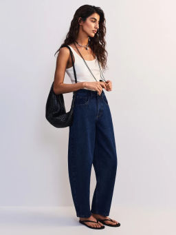 Джинсы бананы с высокой посадкой ZR2605092314-104 / Zarina