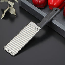 Цена за 2 шт. Нож для фигурной резки Доляна «Помощник», 26 см, чёрный