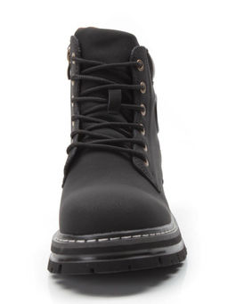 01-P8305-2 BLACK Ботинки демисезонные женские (натуральная кожа)