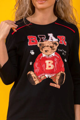 Костюм женский, цвет бежевый черный красный