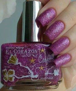 El Corazon Лак Confetti 508a сиреневый насыщенный