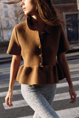 KNIT PEPLUM CARDIGAN - Zara фото 2