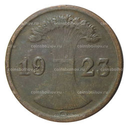 Монета 2 рентенпфеннига 1923 года G Германия