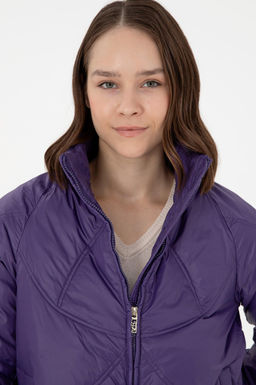 Женское фиолетовое пальто Неожиданная скидка в корзине - U.s. polo assn фото 2