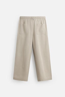 REGULAR FIT JOGGER WAIST TROUSERS - Zara фото 7
