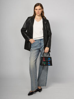 Сумка ELEGANZZA ZQ140-1204 black/multicolor  фото 6