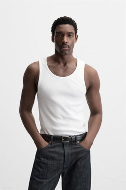 BASIC RIBBED TANK TOP - Zara фото 10