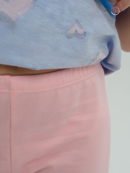 Костюм Актив розовые сердечки на голубом-розовый - Sovalina фото 23