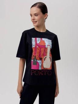 CONTE LD 2710 Футболка женская black-porto