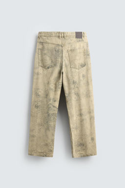 FADED PRINT BAGGY FIT TROUSERS - Zara фото 7