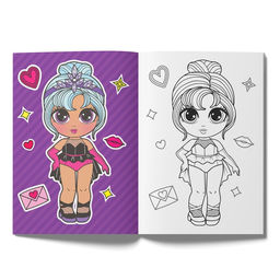 Набор раскрасок WOW Girls, формат А5, 6 шт. по 12 стр. - Буква-ленд фото 5