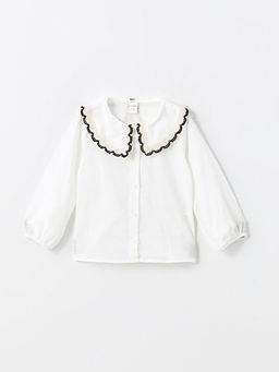 Bisiklet Yaka Uzun Kollu K?z Bebek G?mlek