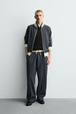 WIDE-LEG JOGGER TROUSERS WITH SIDE TAPING