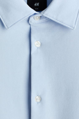 Camisa en tejido el?stico multidirecci?n Slim Fit - H&m фото 6